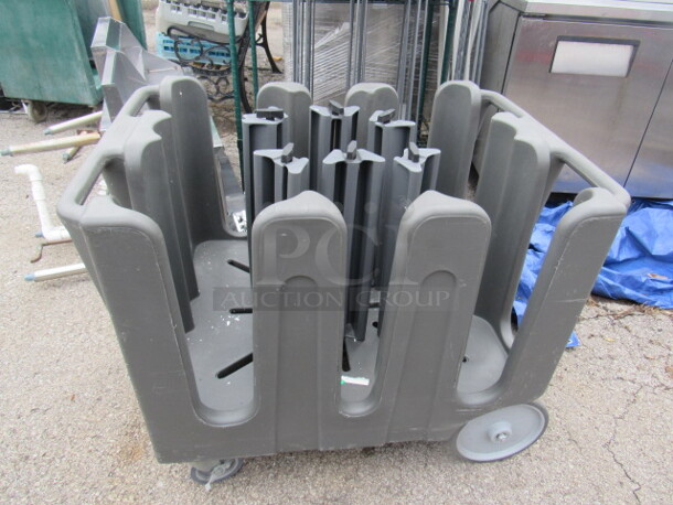 One Traex Plate Holder/Transport On Casters. 29X39X30 - Image 1 of 2