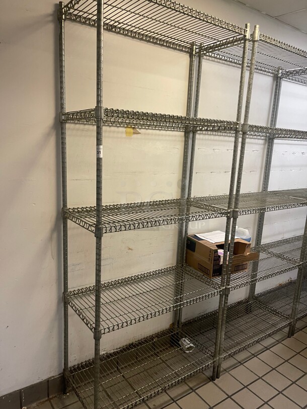 Clean! Commercial Stainless Steel Wire Racks With 5 Wire Shelves NSF 