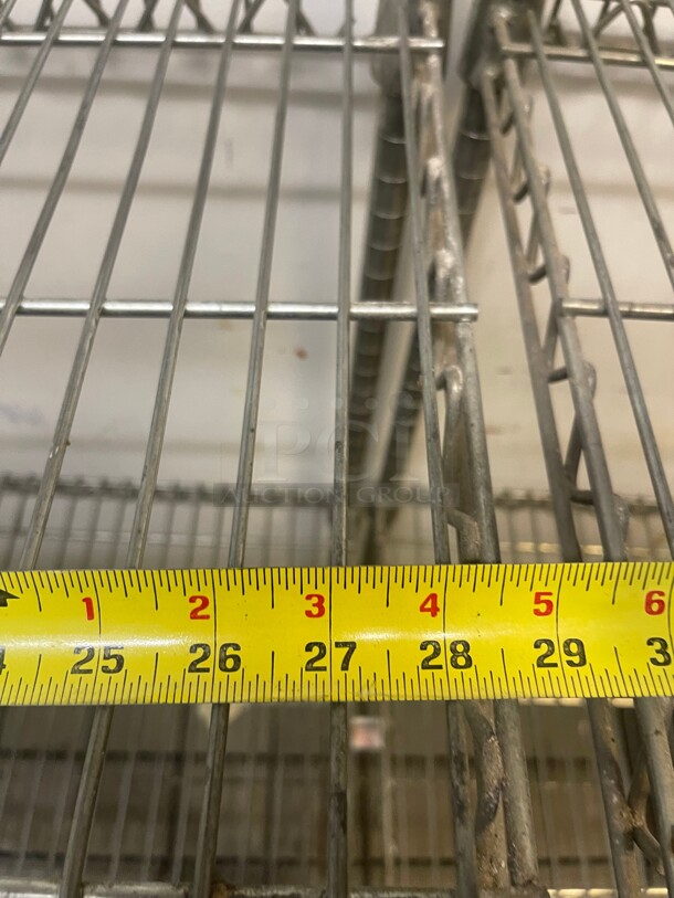 Clean! Commercial Stainless Steel Wire Racks With 5 Wire Shelves NSF 29x18x86 - Image 4 of 6