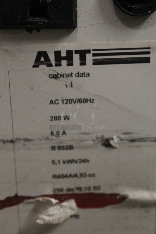 AHT RIO S 125 Metal Commercial Chest Freezer Merchandiser on Commercial Casters. 120 Volts, 1 Phase. Tested and Powers On But Does Not Get Cold - Image 6 of 7