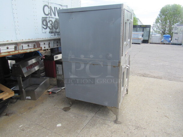 One Vulcan Double Stack Natural Gas Convection Oven, With 4 Racks. 40X47X68 - Image 2 of 6