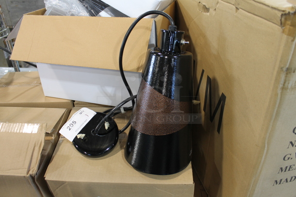 Hatco DL-1500-Cl Black and Brown Metal Warming Lamp. 120 Volts, 1 Phase. Tested and Does Not Power On