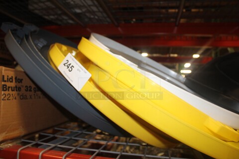 ALL ONE MONEY! Various New 22" Trash Can Lids 