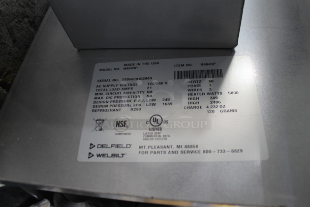 2022 Delfield N8643P Stainless Steel Commercial Cold Pan Drop In. 120/240 Volts, 1 Phase.  - Image 6 of 6