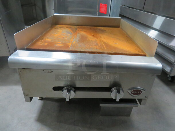 One Wells Natural Gas Griddle. 24X33X16.5
