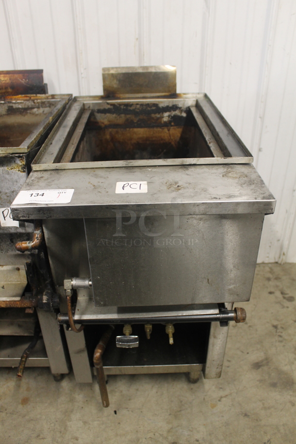Stainless Steel Commercial Natural Gas Powered Deep Fat Fryer. - Image 1 of 4