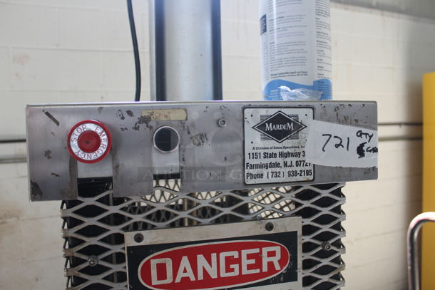 Metal Flat Cart on Commercial Casters w/ Siltec Electronic Weighing Scale. - Image 7 of 11