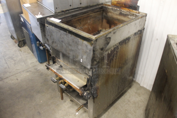 Stainless Steel Commercial Natural Gas Powered Deep Fat Fryer. - Image 3 of 4