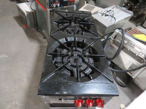 One Natural Gas Royal 2 Burner. #18D-18D-2. Missing 1 Knob. 18X45X24 - Image 2 of 3