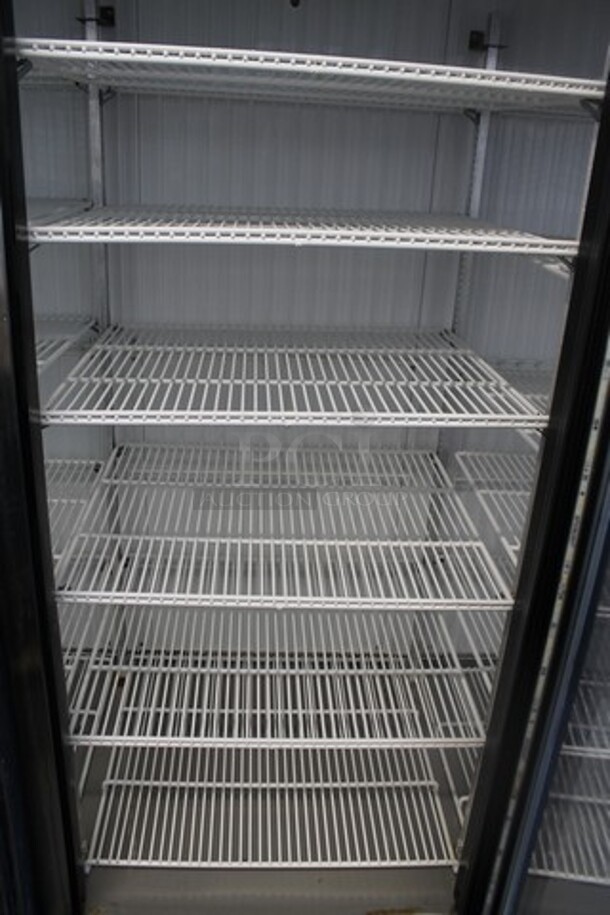 2015 True GDM-72F-LD ENERGY STAR Metal Commercial 3 Door Reach In Freezer Merchandiser w/ Poly Coated Racks. 115/208-240 Volts, 1 Phase. - Image 4 of 6