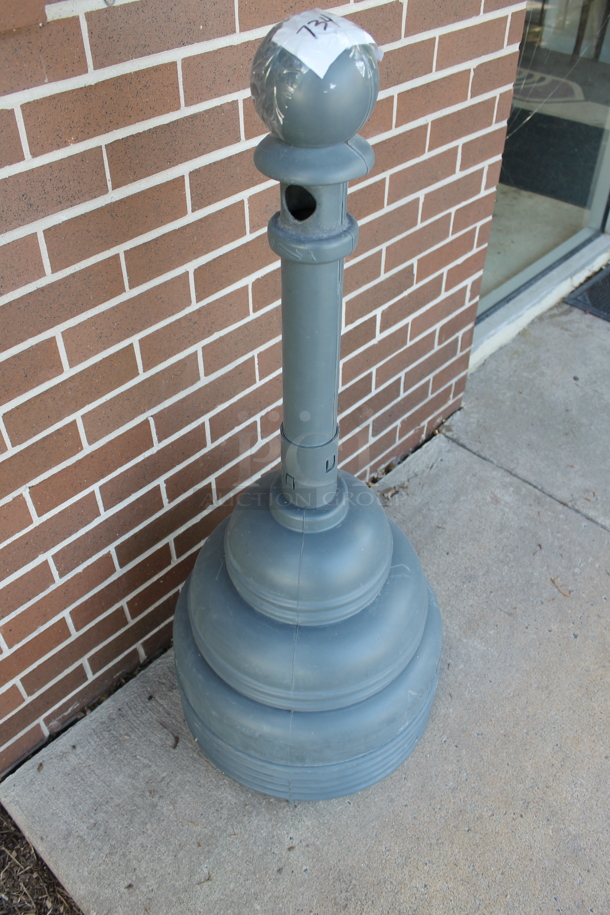 Safe Smoker Gray Floor Style Cigarette Butt Disposal Receptacle. (outside) - Image 3 of 5