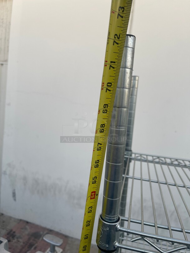 Commercial Stainless Steel Wire Racks  NSF 35x18x72 - Image 6 of 6