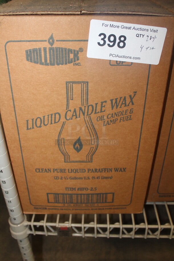NEW IN BOX! 2 Boxes (2 Count Each)  Bottles Hollowick Liquid Candle Wax Oil Candle And Lamp Fuel. 4X Your Bid! 