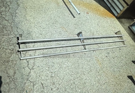 One Stainless Steel Rail.