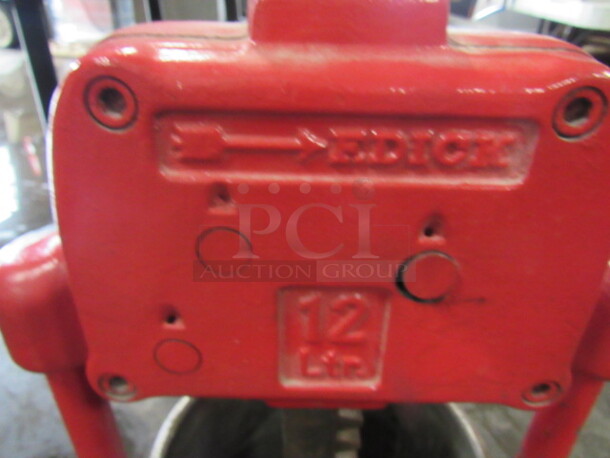 One F.Dick #12 Liter Sausage Stuffer. No Attachments. #FD38A88 - Image 2 of 5
