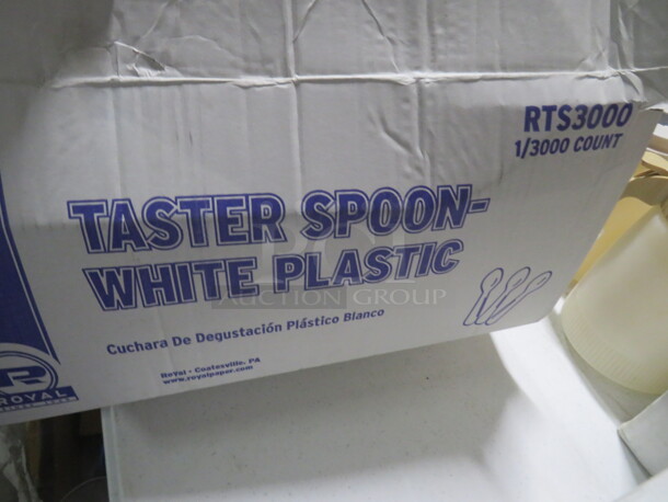 One Open Case Of White Taster Spoon. #RTS3000. 3,000 ct. - Image 3 of 3