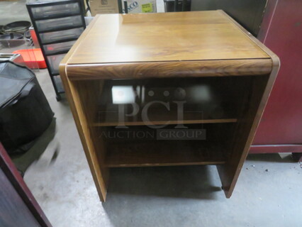 One Table With 2 Under Shelves. 24X23X27