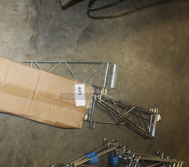 NEW IN BOX! 6 Metro 1WS21C 21 21" Post Mount Brackets. 6X Your Bid!  - Image 1 of 2