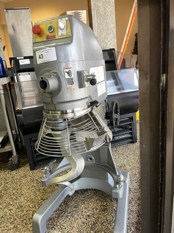 Spar 30QT Mixer 30 qt. Commercial Planetary Floor Baking Mixer with Guard and Timer NSF 220 volt No Bowl no attachments Tested and Working! - Image 7 of 7