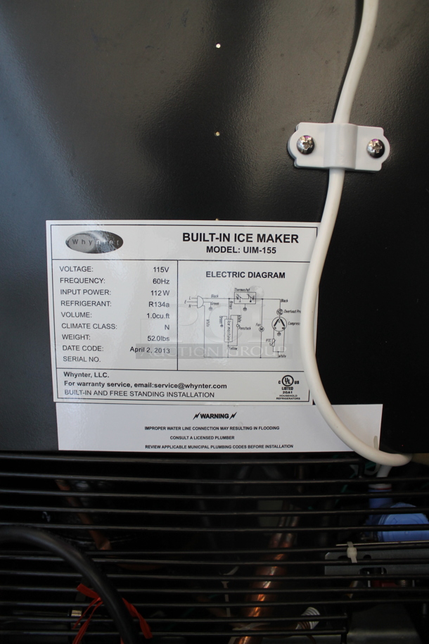 BRAND NEW SCRATCH AND DENT! Whynter UIM-155 15" Built In Ice Maker Machine Stainless Steel 12lb. 115 Volts, 1 Phase. Tested and Working! - Image 4 of 4