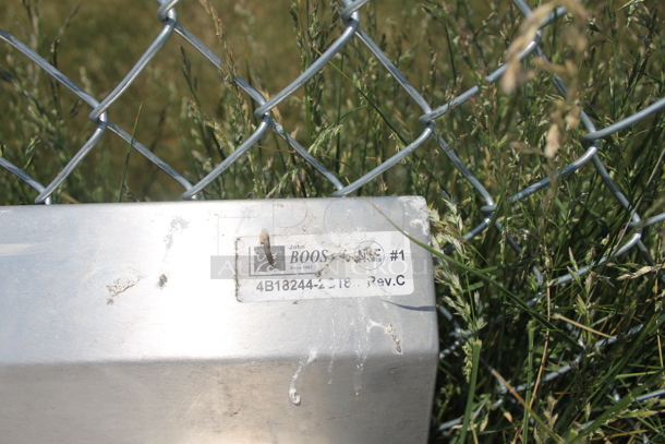 John Boos 4B182442D18 Commercial Stainless Steel 3 Bay Sink With Left And Right Drainboards, Low Lead Faucets And Pre-Rinse Faucet  - Image 2 of 11