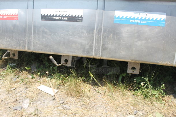 John Boos 4B182442D18 Commercial Stainless Steel 3 Bay Sink With Left And Right Drainboards, Low Lead Faucets And Pre-Rinse Faucet  - Image 9 of 11