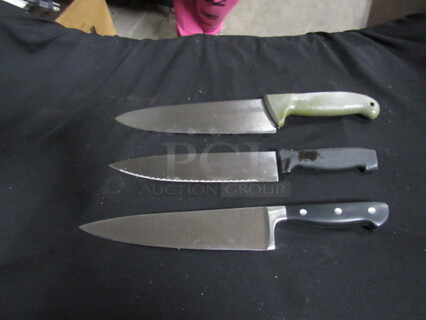Assorted Chef Knife. 3XBID