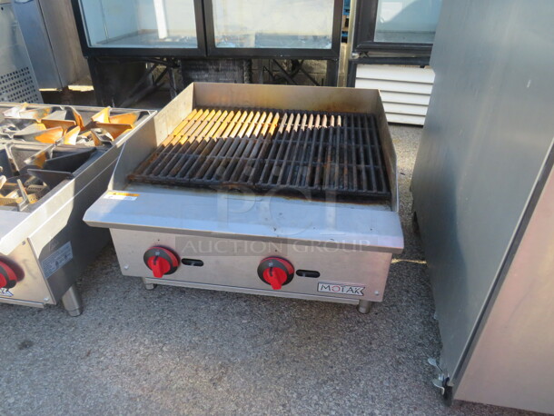One Motak LP Charbroiler. Model# MBR-24.  24X28X15 - Image 1 of 1