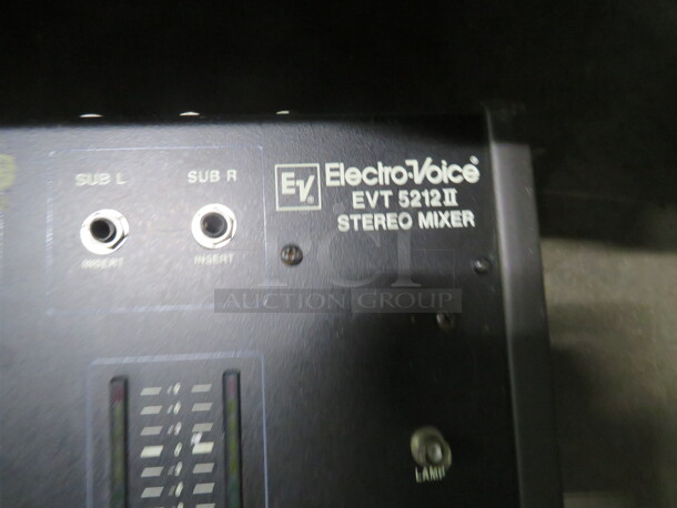One Electro Voice Stereo Mixer. Model# EVT-5212 II.  - Image 2 of 2
