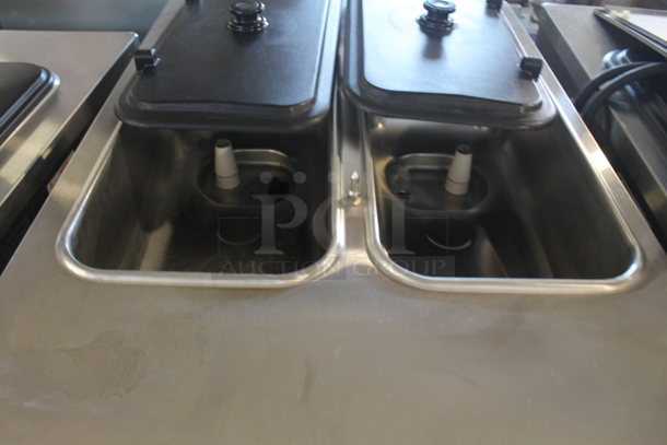 2013 Taylor C723-33 Stainless Steel Commercial Water Cooled Floor Style 2 Flavor w/ Twist Soft Serve Ice Cream Machine on Commercial Casters. 208-230 Volts, 3 Phase. - Image 6 of 10