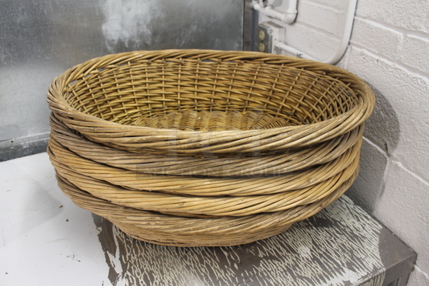 5 Various Wicker Style Baskets. Includes 27x22x7. 5 Times Your Bid! - Image 3 of 5