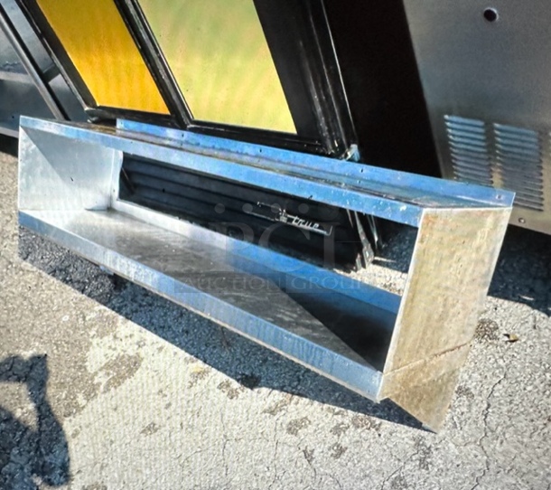 One Stainless Steel Double Wall Mount Shelf. 48X12X18 - Image 1 of 1