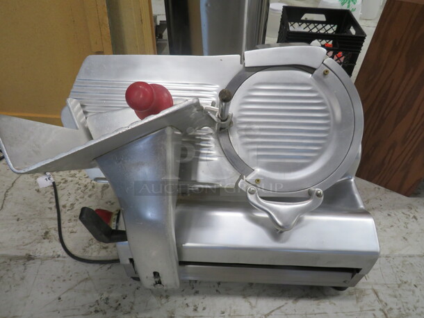 One Fleetwood 12 Inch  Deli Slicer. Model# CX Matic 300/N. 115 Volt. 28X17X18