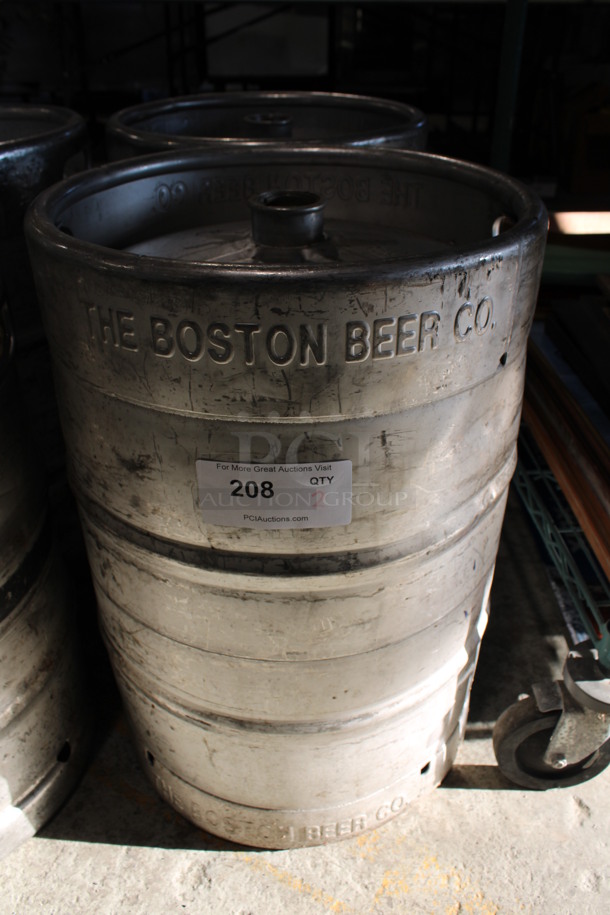 2 Metal Half Barrel Beer Kegs. 16x16x23. 2 Times Your Bid!