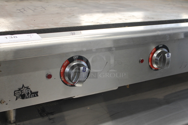 Star Max Stainless Steel Commercial Countertop Electric Powered Flat Top Griddle w/ Thermostatic Controls. 208-250 Volts, 3 Phase. - Image 3 of 6