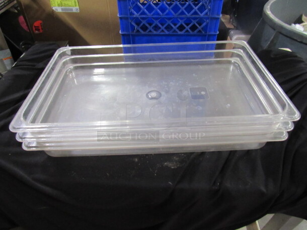 Full Size 2.5 Inch Deep Food Storage Container. 3XBID