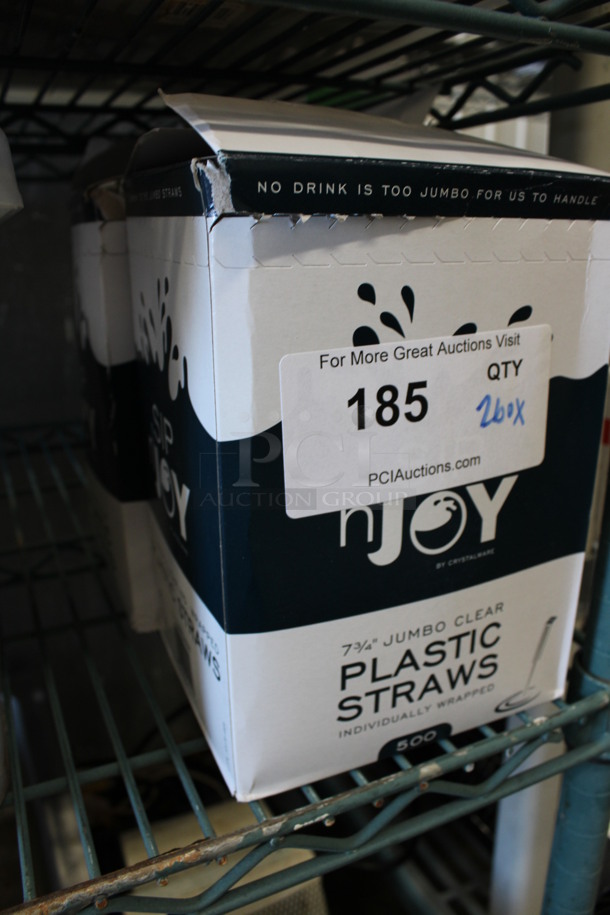 2 BRAND NEW! Boxes of Straws. 7.75". 2 Times Your Bid! - Image 2 of 2