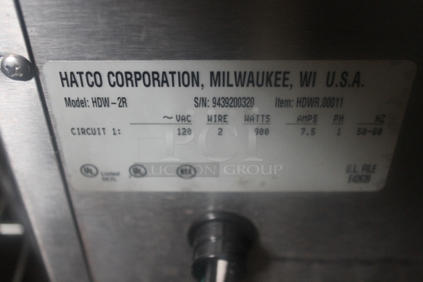 Hatco HDW-2R Stainless Steel Commercial 2 Drawer Warming Drawer. 120 Volts, 1 Phase. Tested and Working! - Image 6 of 6