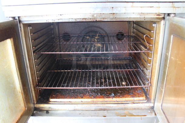 2 Blodgett Stainless Steel Commercial Natural Gas Powered Full Size Convection Ovens w/ View Through Doors, Metal Oven Racks and Thermostatic Controls 2 Times Your Bid! - Image 4 of 5