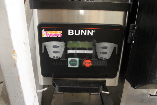 2014 Bunn MHG Stainless Steel Commercial Countertop 2 Hopper Coffee Bean Grinder. 120 Volts, 1 Phase. Tested and Working! - Image 2 of 5