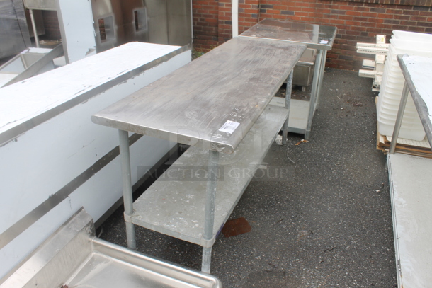 BRAND NEW SCRATCH AND DENT! Stainless Steel Commercial Table w/ Metal Under Shelf. - Image 2 of 4