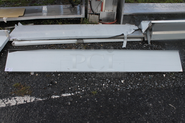 BRAND NEW SCRATCH AND DENT! Stainless Steel Commercial Wall Mount Shelf. - Image 1 of 2