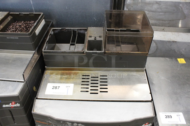 Schaerer Model Ambiente Stainless Steel Commercial Countertop Coffee Espresso Machine w/ Steam Wand. Missing Lids and Drip Tray Grate. 210 Volts. 17x21x27 - Image 3 of 5