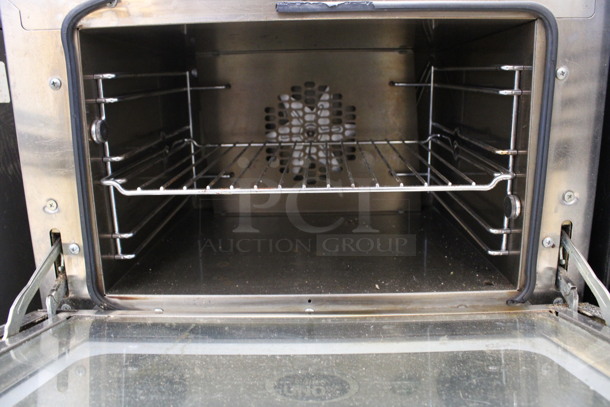 Cadco Unox Model XA006 Stainless Steel Commercial Countertop Electric Powered Convection Oven w/ View Through Door and Metal Oven Racks. 115 Volts, 1 Phase. 19x19x14 - Image 4 of 6