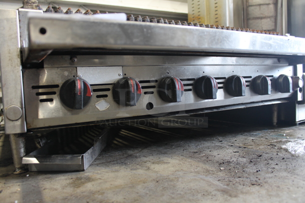 MagiKitch'n Stainless Steel Commercial Countertop Natural Gas Powered Charbroiler Grill. - Image 3 of 4