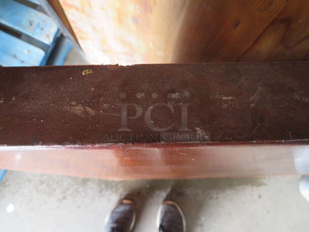 One 2 Inch Thick Solid Wood Table Top. 24X32 - Image 2 of 2