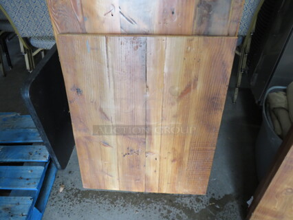 One 1.5 Inch Thick Solid Wood Table Top. 25X30