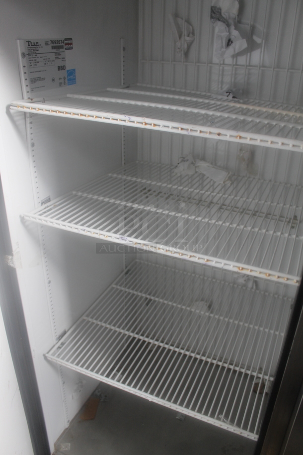 2013 True T-49F ENERGY STAR Stainless Steel Commercial Two Door Reach In Freezer w/ Poly Coated Racks. 115 Volts, 1 Phase. Tested and Working! - Image 3 of 5