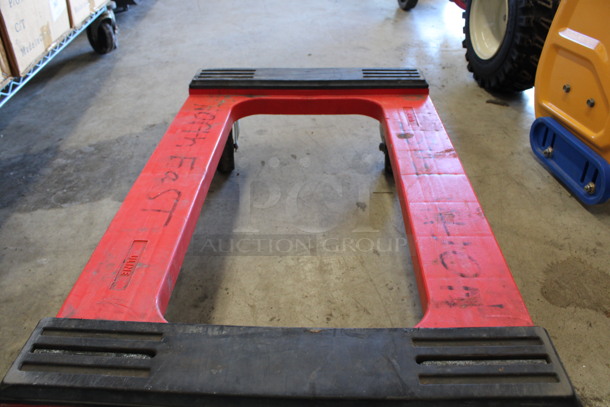 Red Furniture Dolly on Commercial Casters. 18x30x7 - Image 3 of 3