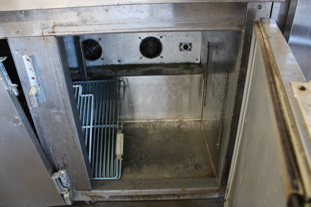 Leader Model NSFB 72S/C Stainless Steel Commercial 3 Door Undercounter Cooler on Commercial Casters. 115 Volts, 1 Phase. 72x32x35. Tested and Working! - Image 6 of 6